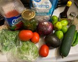 A picture of step 1 of Shrimp Ceviche Tostadas.
