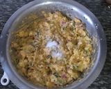 A picture of step 3 of Mix Bhajiya#authors marathon #mum's recipe.