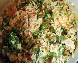 A picture of step 1 of Jellof rice.
