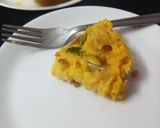 A picture of step 4 of Mango phirni pie.