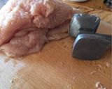 Aszaltszilvával töltött csirkemell krumplilángossal és almadzsemmel recept fázis 1 fotója