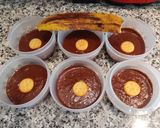 Foto del paso 7 de la receta: Tarta individual de plátano y chocolate con proteína de cacahuete en polvo