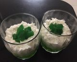 A picture of step 3 of Double layer Agar Agar (china grass) Dessert💚🇵🇰💚🇵🇰💚🇵🇰💚🇵🇰💚🇵🇰#ilovepakistanMotivational Post.