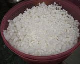 A picture of step 1 of Sabudana Khichdi.