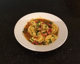 A picture of step 5 of Chili Lemon Shrimp with Lobster Ravioli.