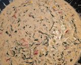 A picture of step 5 of Fettuccine Alfredo.