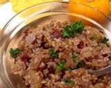 A picture of step 6 of Apple Walnut Brown Rice Stuffing / Dressing.