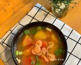 Hình bước làm 2 của món Canh Đu Đủ Hườm Nấu Tôm Đất