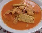 Foto langkah ke 4 dari resep Gulai udang dan Tempe.