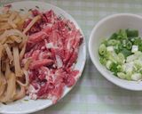 榨菜肉絲湯的食譜步驟1照片