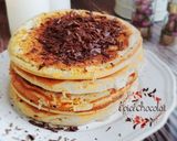 Une image de l'étape 3 de Pancakes américains au levain et chocolat.