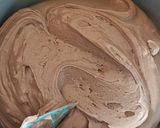 Foto langkah ke 3 dari resep Mochi Cake Cokelat Lumer (1 Telur).