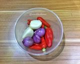 Foto langkah ke 2 dari resep Udang Cabe Telur.