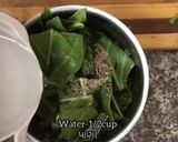 A picture of step 1 of Stuff whole green moong chila.