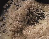 A picture of step 3 of Chrorizo, Pea and Parmesan Risotto.