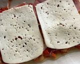 Foto del paso 4 de la receta: Hojaldre de verdura asada, jamón y queso