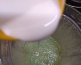 A picture of step 5 of Banana Spinach shots.
