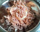 Une image de l'étape 2 de Tartinade à la ricotta, jambon blanc,épices et persil.