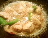 A picture of step 8 of BBQ chicken chilli🍗🌶.
