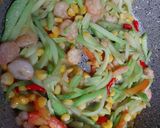 Foto langkah ke 3 dari resep Tumis Labu Siam Udang.