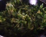 A picture of step 4 of Methi with brinjal.