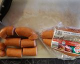 A picture of step 1 of Pretzel Dogs.