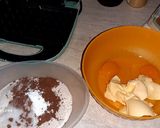 Belga brownie gofri recept fázis 3 fotója