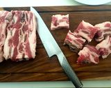 A picture of step 1 of Beef and Cabbage Stew.