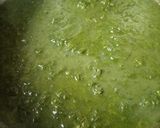 A picture of step 3 of Palak gosht.