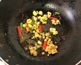 A picture of step 2 of Kumro Pata-Chingri Bata (Pumpkin Leaves - Prawns Chutney - Bong Style).