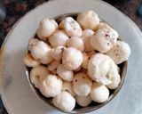 A picture of step 1 of Rich Fox nut & peas curry without khoya.