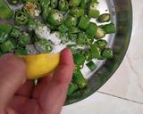 A picture of step 1 of Instant Green Chilli Pickle.