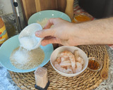 Foto del paso 3 de la receta: Gambas fritas con coco y chutney de melocotón en AirFryer Ninja