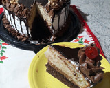 Foto del paso 3 de la receta: Torta con chantilly, ganache y crema Bariloche. 🎂