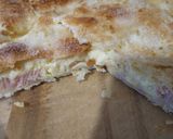 Foto del paso 4 de la receta: Tarta exprés de jamón y queso bien doradita y altita🤤👌
