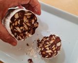 Foto del paso 6 de la receta: Salami di cioccolato 🍫 🇮🇹 Salchichón de chocolate 🍫 Trampantojo 🍫 Rocky road 🍫