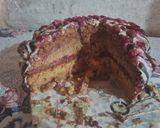 Foto del paso 14 de la receta: Torta deleite con triple rellenos decorada con ganache de chocolate blanco y frambuesas