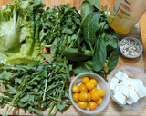 Foto del paso 1 de la receta: Ensalada verde con golden berries y queso panela