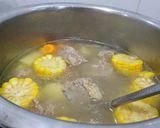 Hình bước làm 3 của món Canh xương hầm khoai tây 🥔 cà rốt 🥕,bắp mỹ 🌽