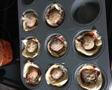 A picture of step 6 of Cheesy Meatball Bites.
