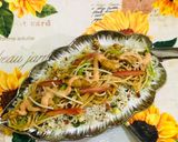 A picture of step 11 of Leftovers singaporian egg fried rice.