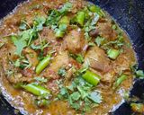 A picture of step 3 of Koyla Karhai.