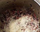 A picture of step 7 of Risotto with Radicchio and Speck in a Pressure Cooker.
