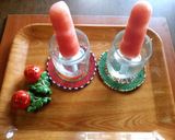 A picture of step 3 of Mixed fruits ice lollies/ popsicles🍉🍊🥭🍒.