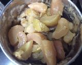 A picture of step 1 of Gooseberry chutney.