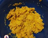 A picture of step 2 of Peanut butter chocolate bars.