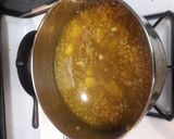 A picture of step 4 of Olive garden soup.