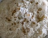 A picture of step 1 of Dal stuffed bati.