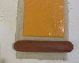 A picture of step 4 of Sausage bread roll.