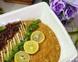 A picture of step 6 of Beef Haleem.